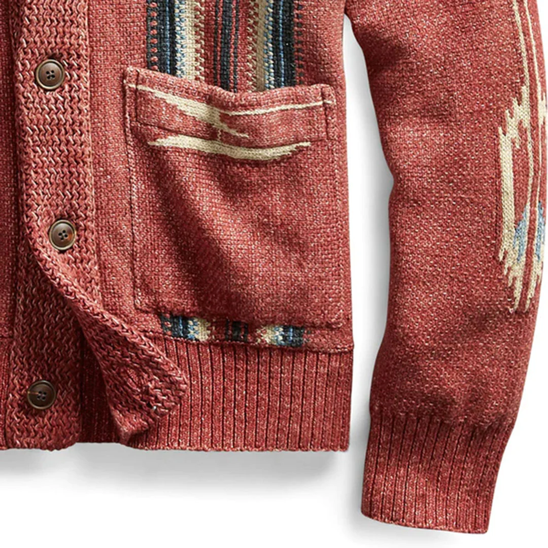 Edoardo | Veste en tricot jacquard style vintage pour hommes – Image 5