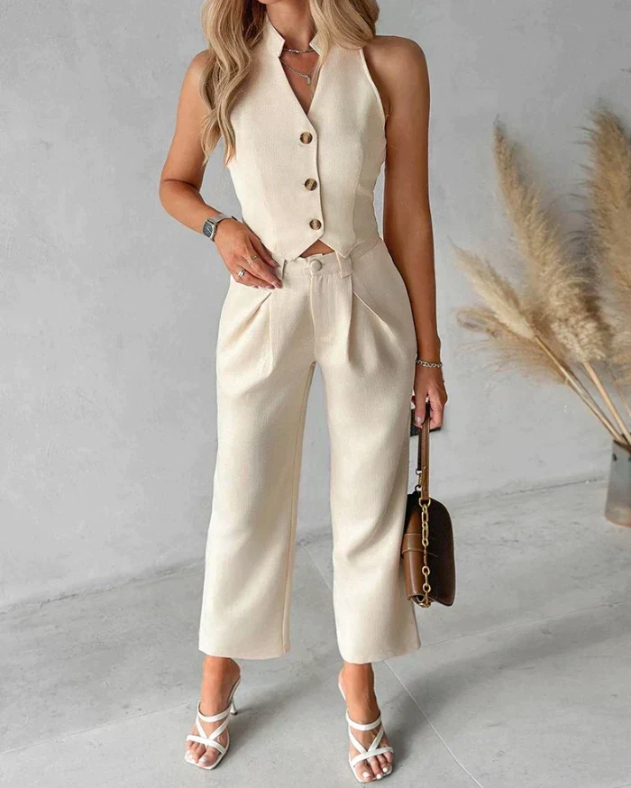 Chanda | Ensemble stylé tendance (top+pantalon) – Image 2