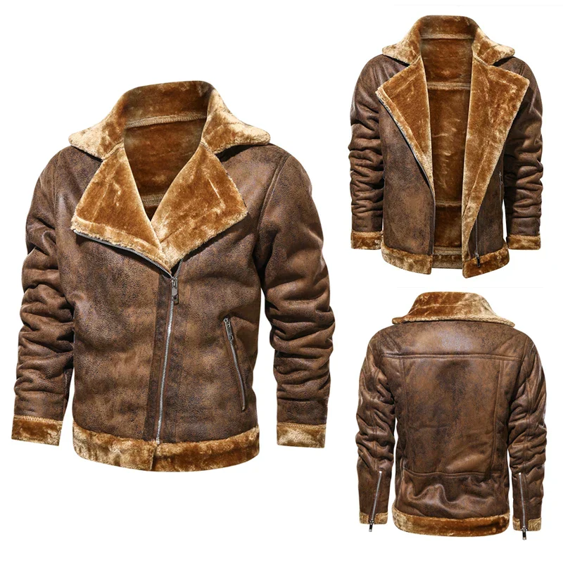 Carder | Veste en cuir pour homme marron – Image 2